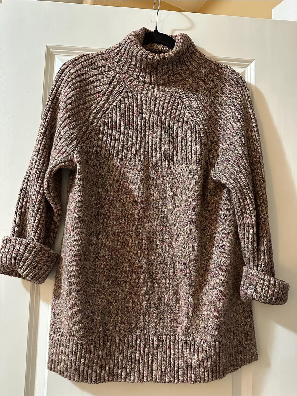 J. Jill Heathered Mauve Turtleneck Pullover